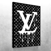 DRIPPY WHITE LV LOGO