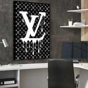 DRIPPY WHITE LV LOGO